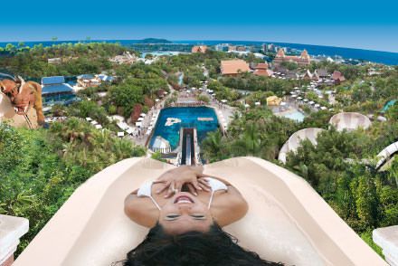 The Tower of Power Freefall-Wasserrutsche Siam Park Teneriffa