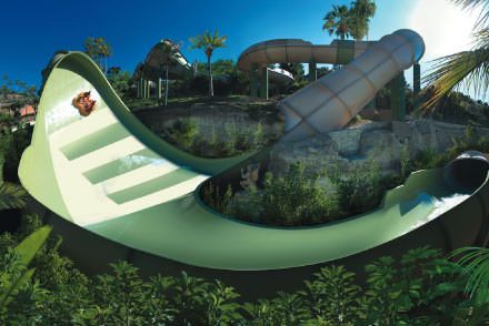 Kinnaree Wasser Hybrid Ride-Rutsche Siam Park Teneriffa